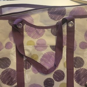 31 Gifts Large Purple Polka Dot Bag